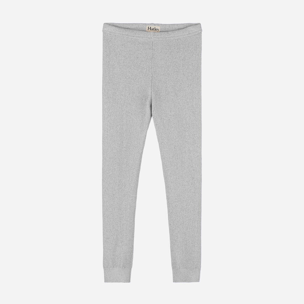 Hatley-Girls Silver Glitter Leggings | Childrensalon Outlet