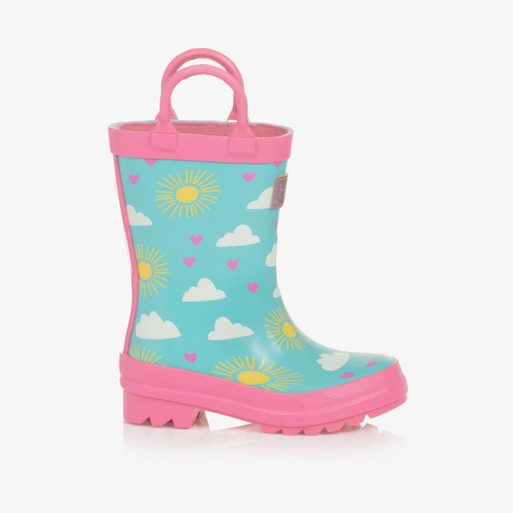 Hatley-Girls Sky Delight Rain Wellies | Childrensalon Outlet