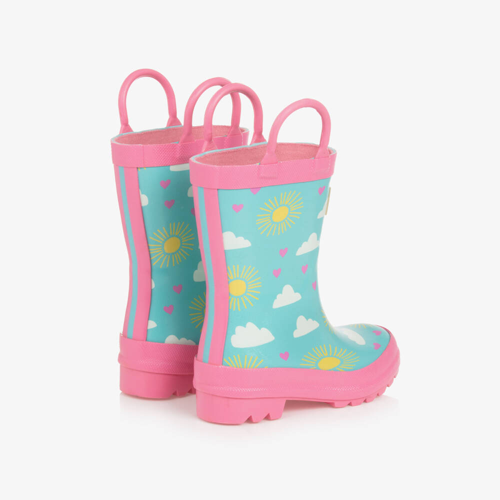 Hatley-Girls Sky Delight Rain Wellies | Childrensalon Outlet