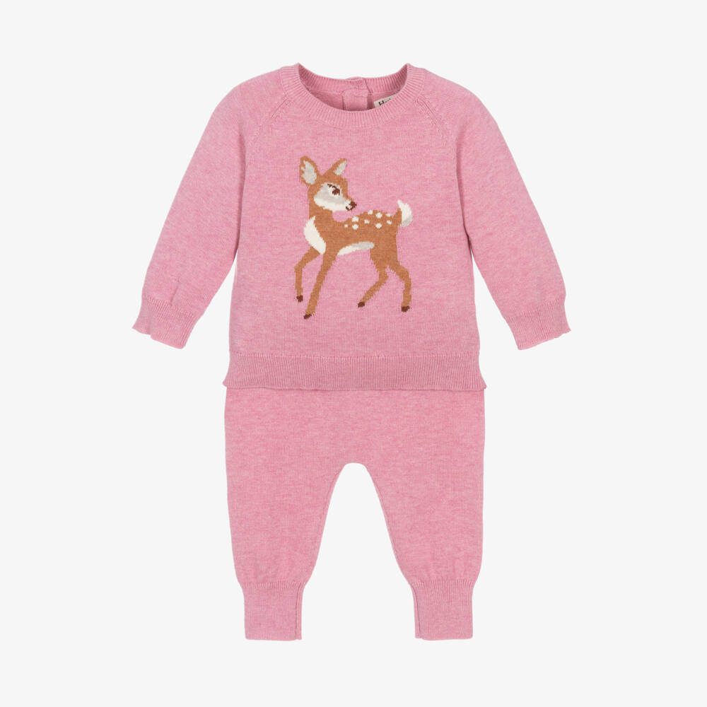 Hatley-Girls Soft Pink Knit Set | Childrensalon Outlet