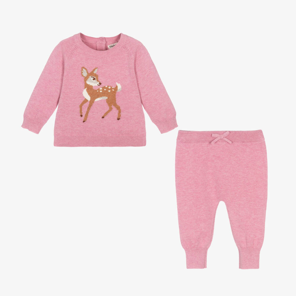 Hatley-Girls Soft Pink Knit Set | Childrensalon Outlet