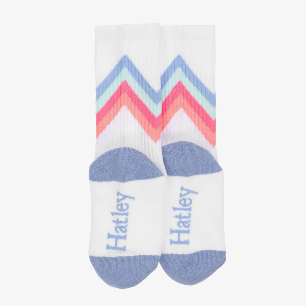 Hatley-Girls Soft White Chevron Socks | Childrensalon Outlet