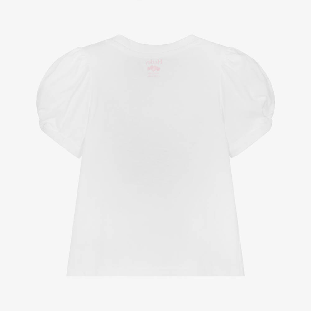 Hatley-Girls Soft White Heart Tee | Childrensalon Outlet