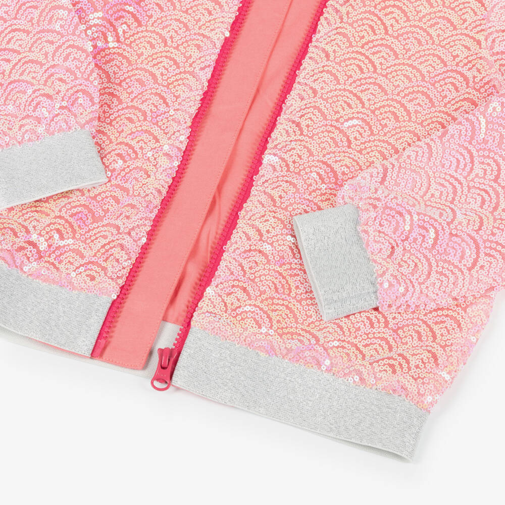Hatley-Girls Sparkling Pink Sequin Bomber | Childrensalon Outlet