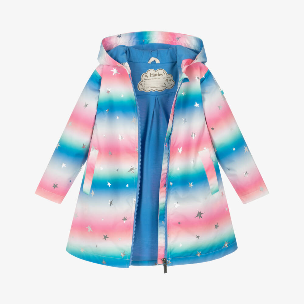 Hatley-Girls Sparkling Starry Pink Coat | Childrensalon Outlet