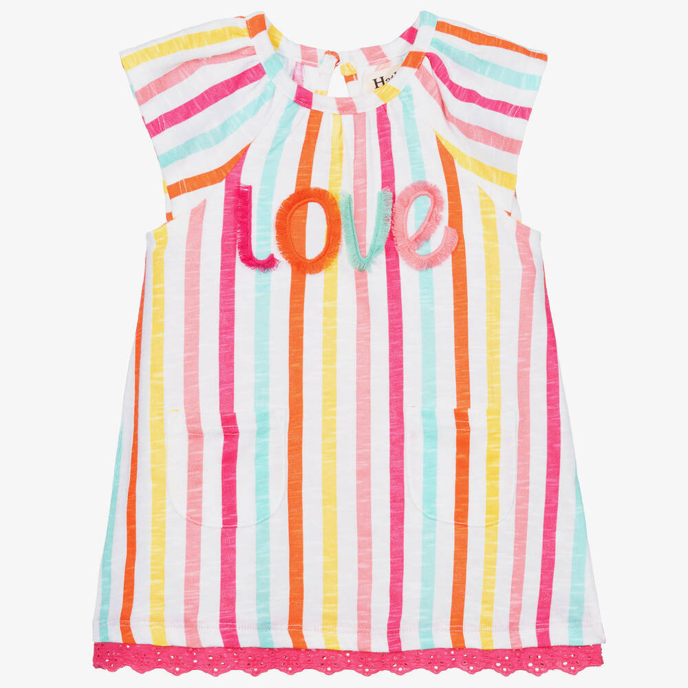 Hatley-Girls Striped Cotton Dress | Childrensalon Outlet