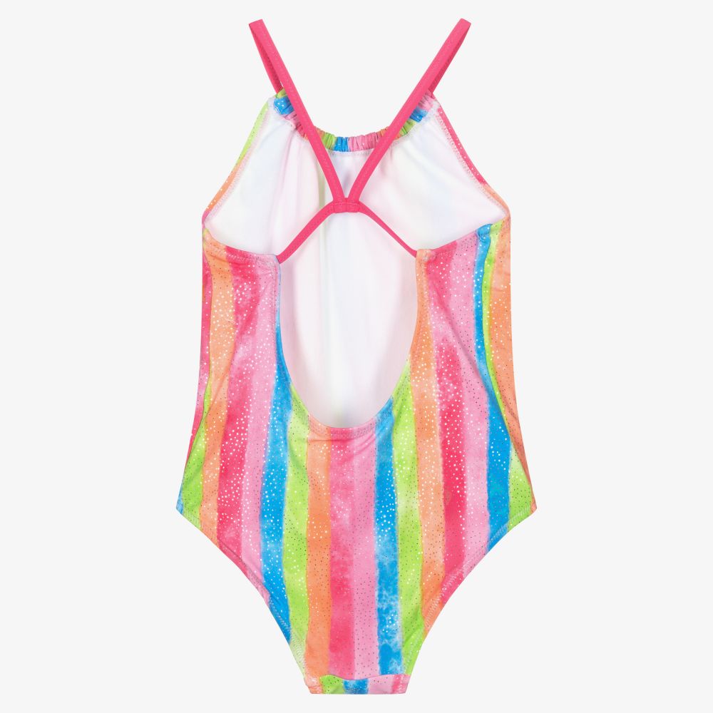 Hatley-مايّو مقلم بطبعة ملونة للبنات (UPF50+) | Childrensalon Outlet