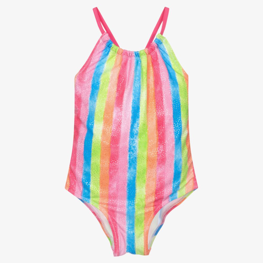 Hatley - Girls Striped Swimsuit (UPF50+) | Childrensalon