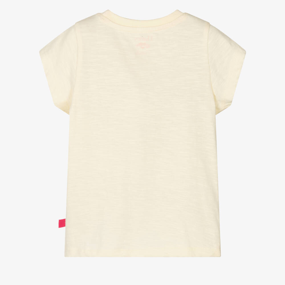 Hatley-Girls Sunshine Tee with Pink 3D Flutter | Childrensalon Outlet