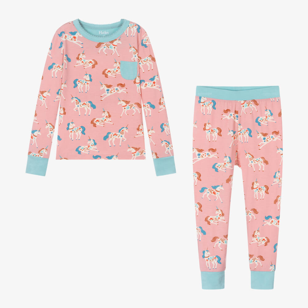 Hatley-Girls Unicorn Pattern Sleepwear Set | Childrensalon Outlet
