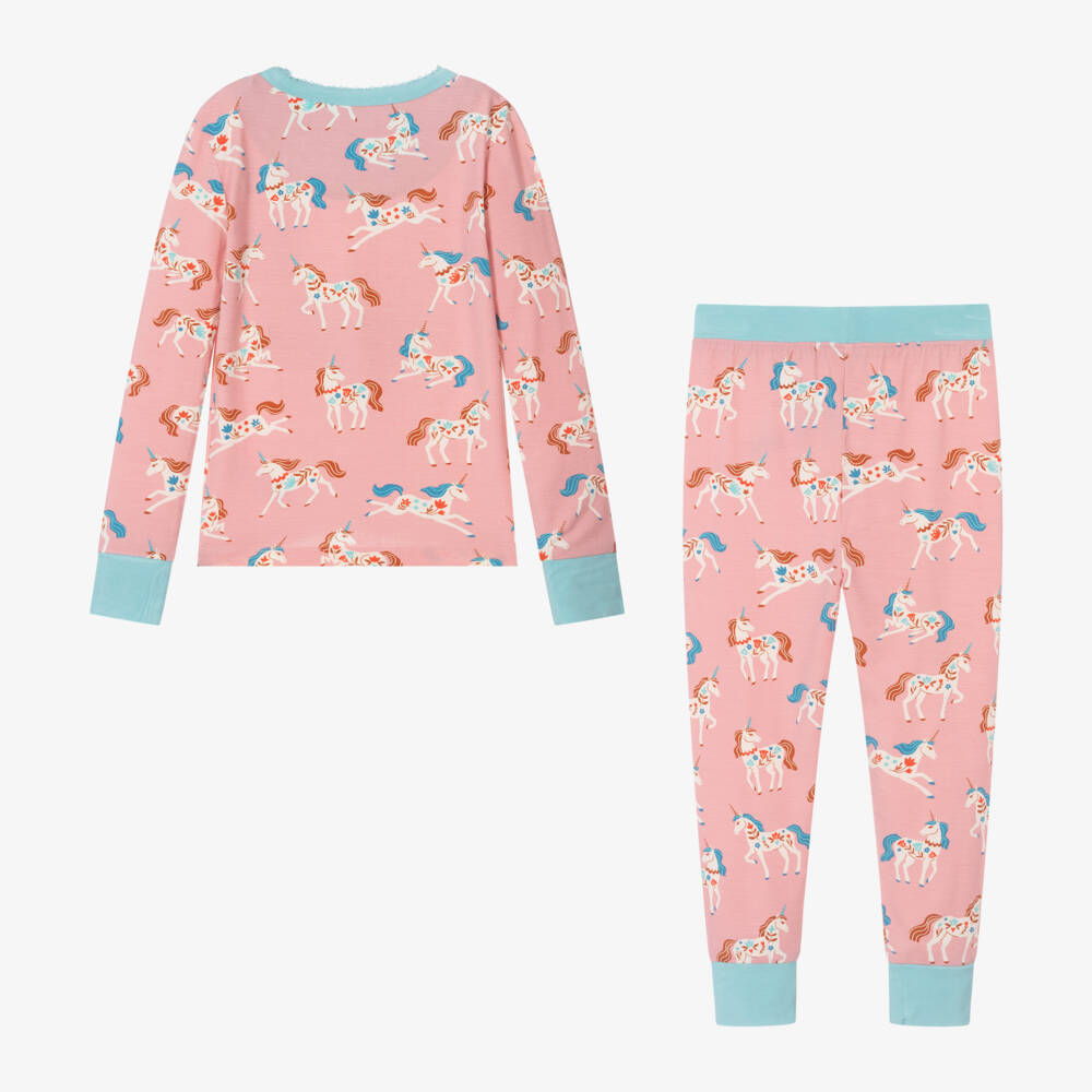 Hatley-Girls Unicorn Pattern Sleepwear Set | Childrensalon Outlet