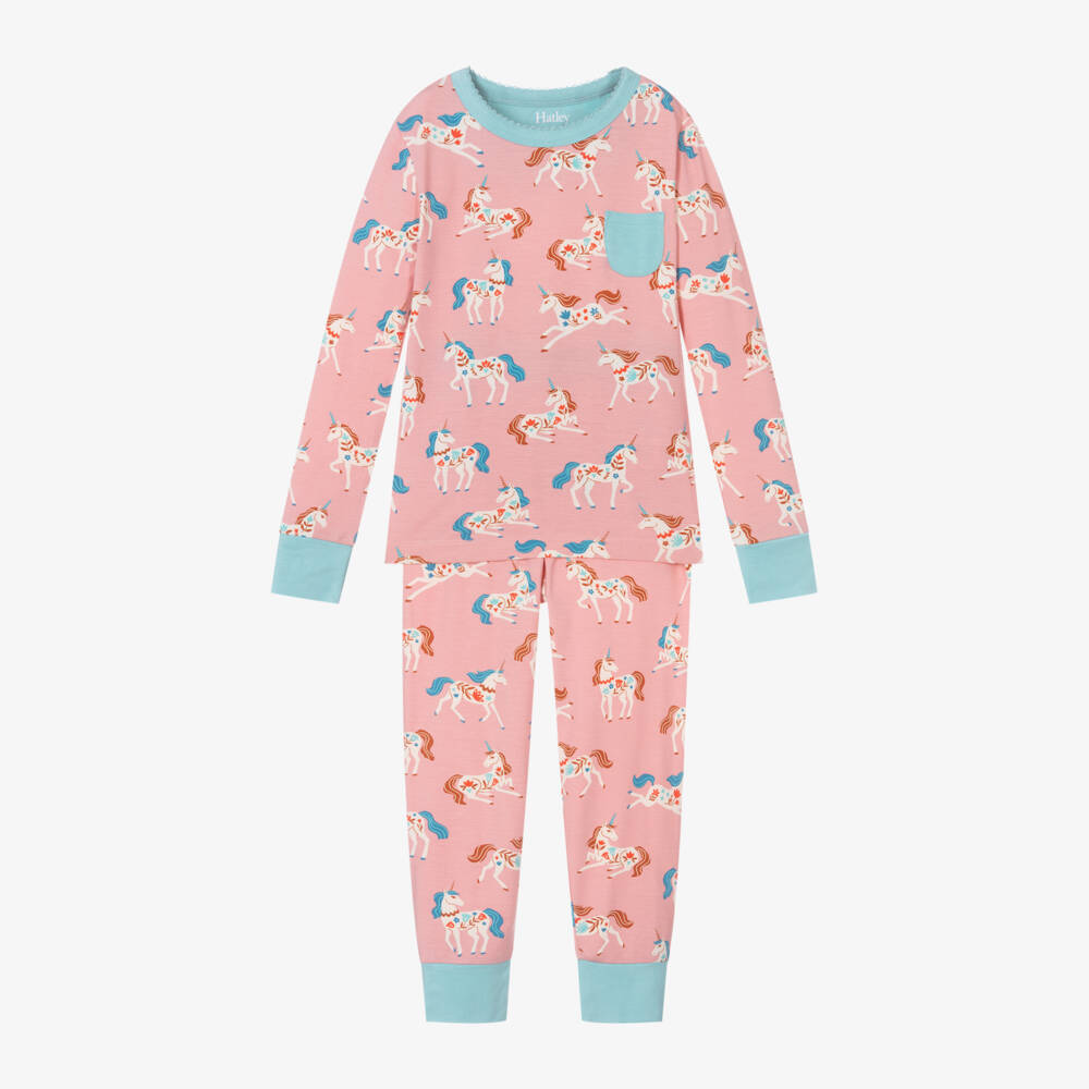 Hatley-Girls Unicorn Pattern Sleepwear Set | Childrensalon Outlet