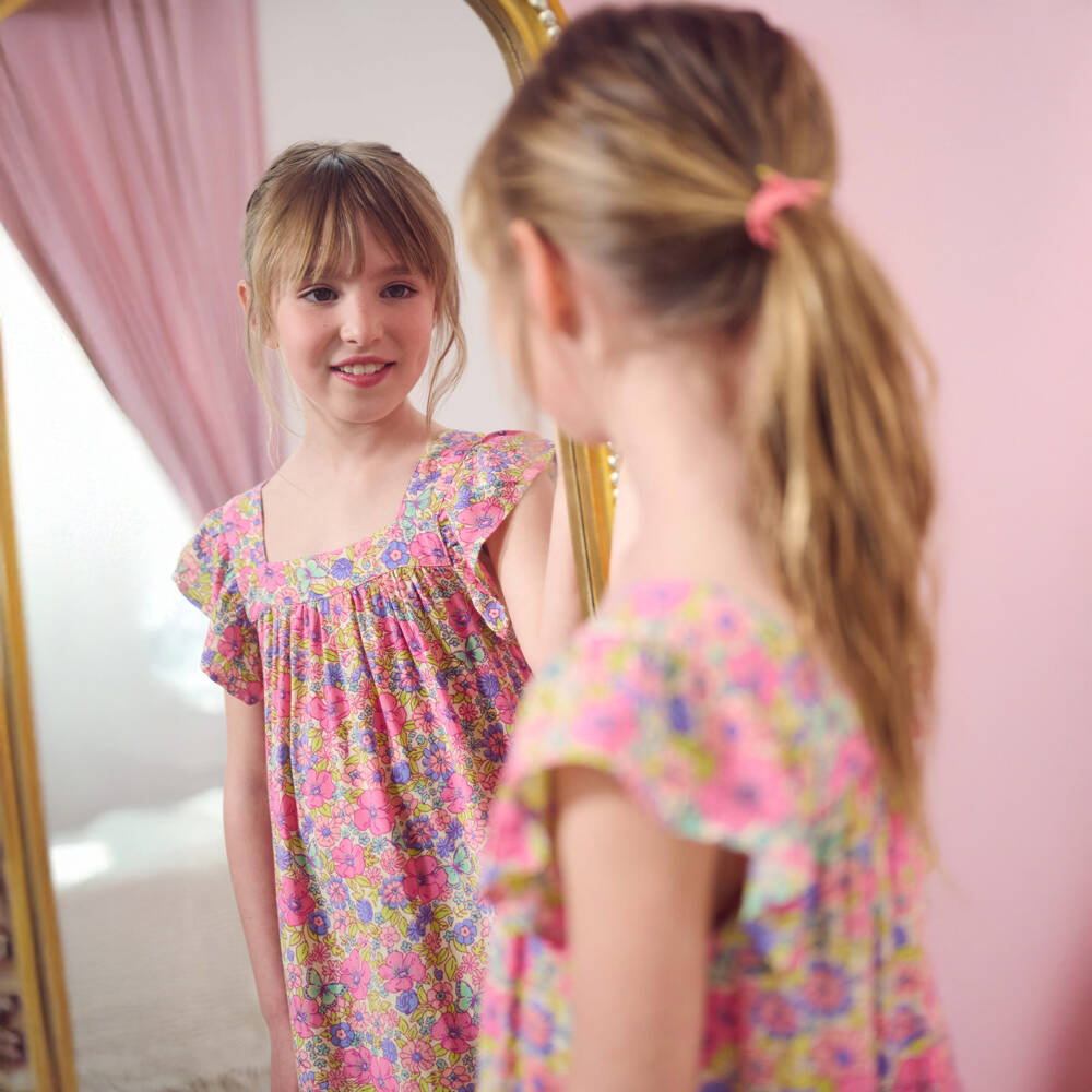 Hatley-Girls Vibrant Floral Summer Dress | Childrensalon Outlet