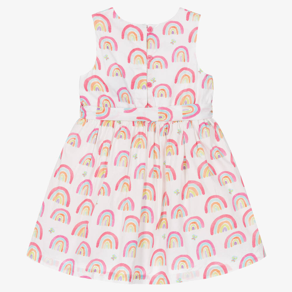 Hatley-Girls White Cotton Dress | Childrensalon Outlet
