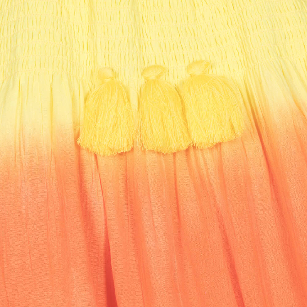 Hatley-Girls Yellow & Pink Ombré Viscose Dress | Childrensalon Outlet