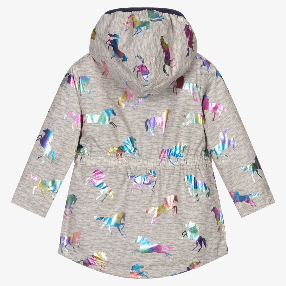 Hatley Grey Rainbow Horse Raincoat Childrensalon Outlet