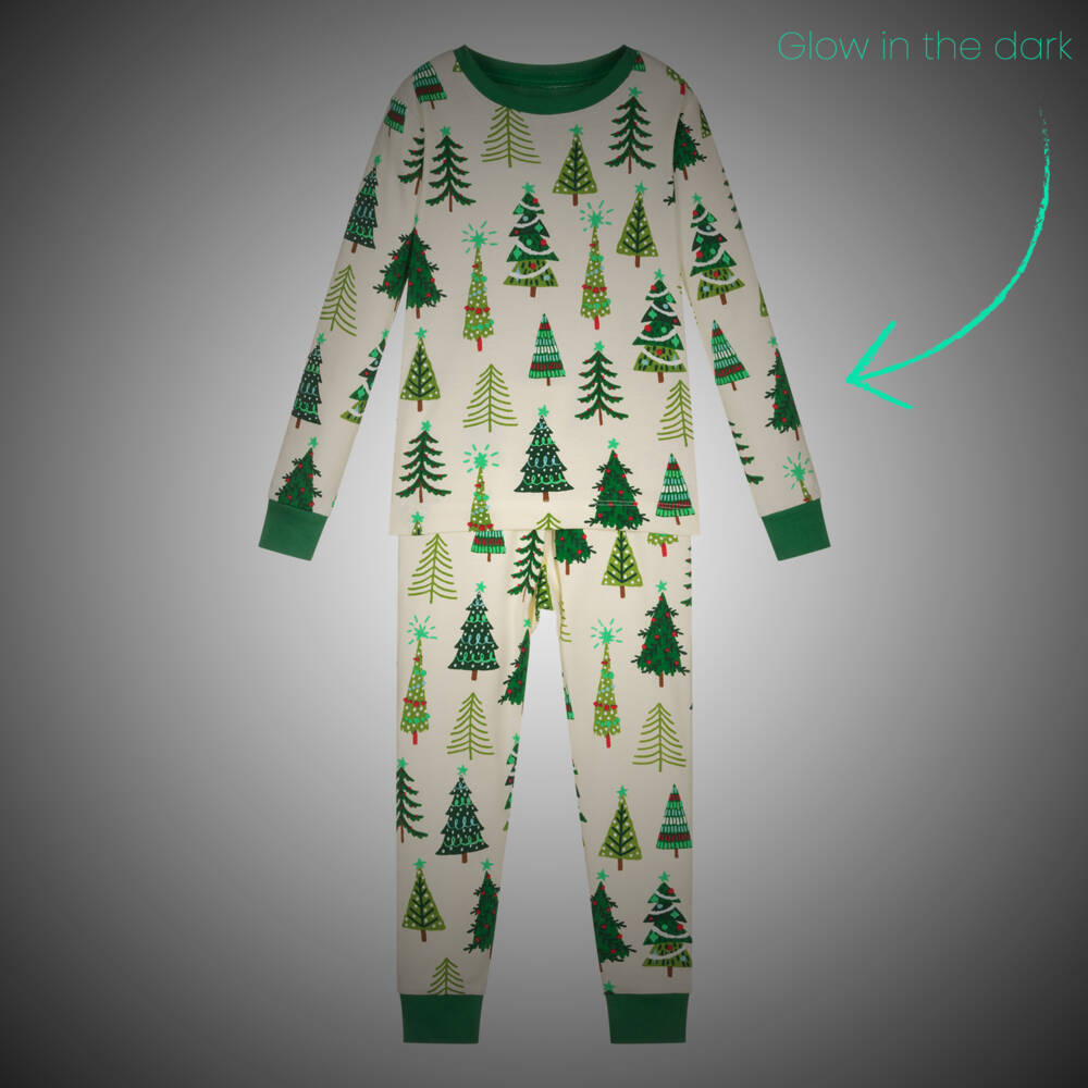 Hatley-Кремовые праздничные хлопковые пижамы для детей | Childrensalon Outlet