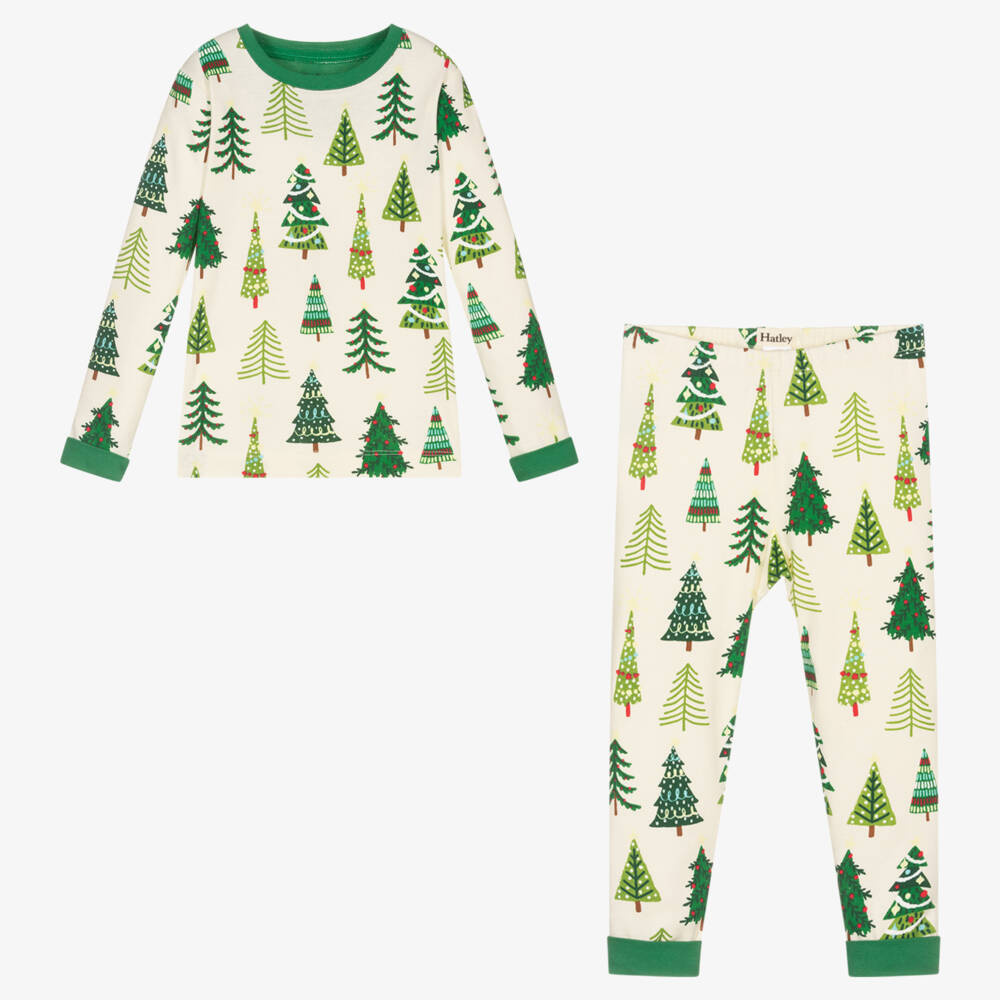 Hatley-Кремовые праздничные хлопковые пижамы для детей | Childrensalon Outlet