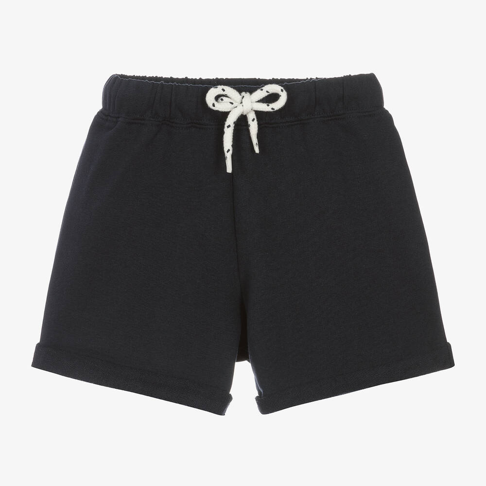 Hatley-Navy Blue Jersey Shorts | Childrensalon Outlet