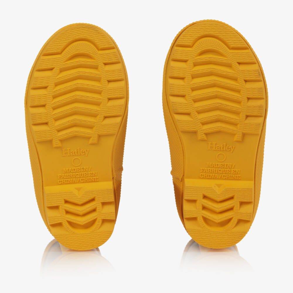 Hatley-Navy Blue & Yellow Rain Boots | Childrensalon Outlet