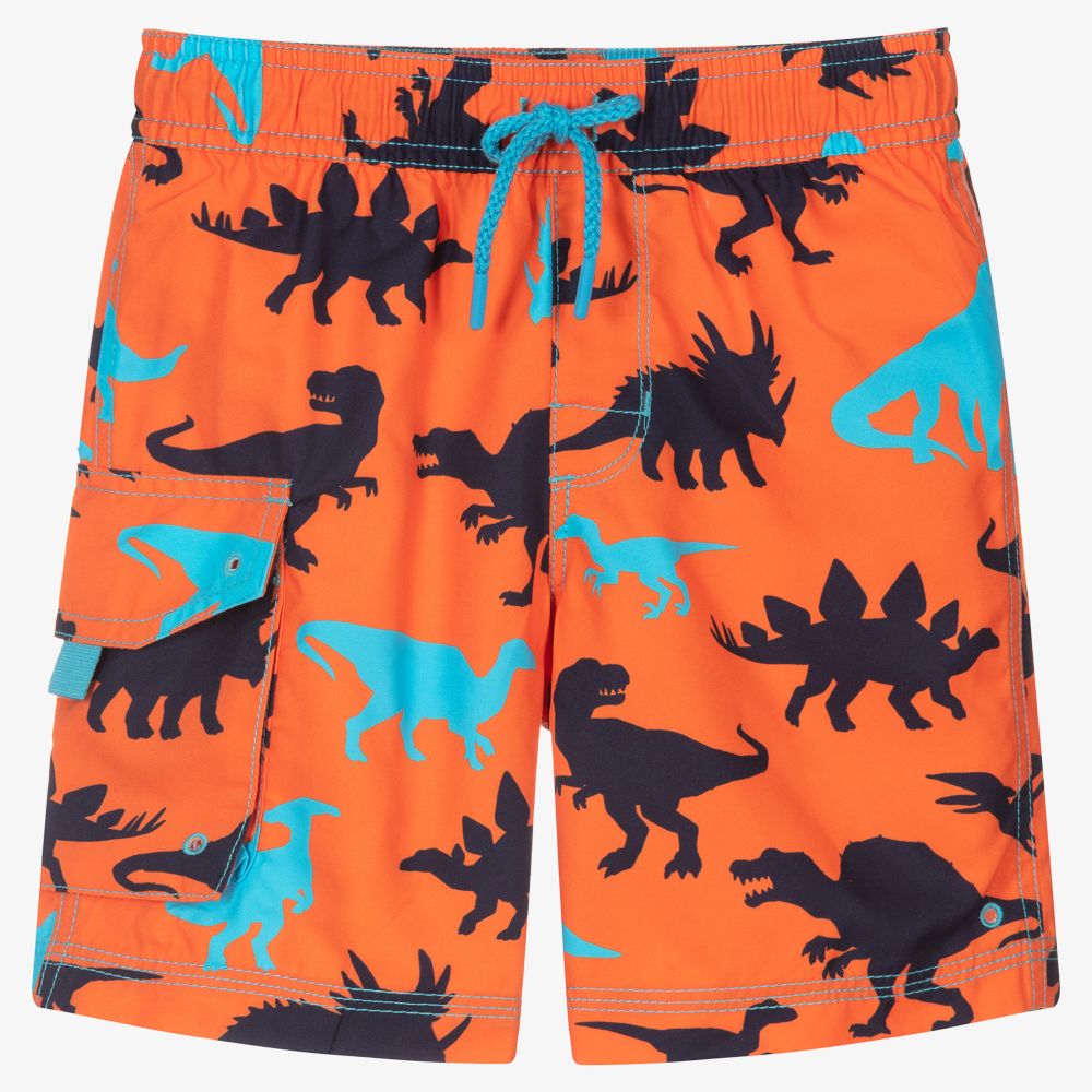 Hatley - Orange Swim Shorts (UPF50+) | Childrensalon