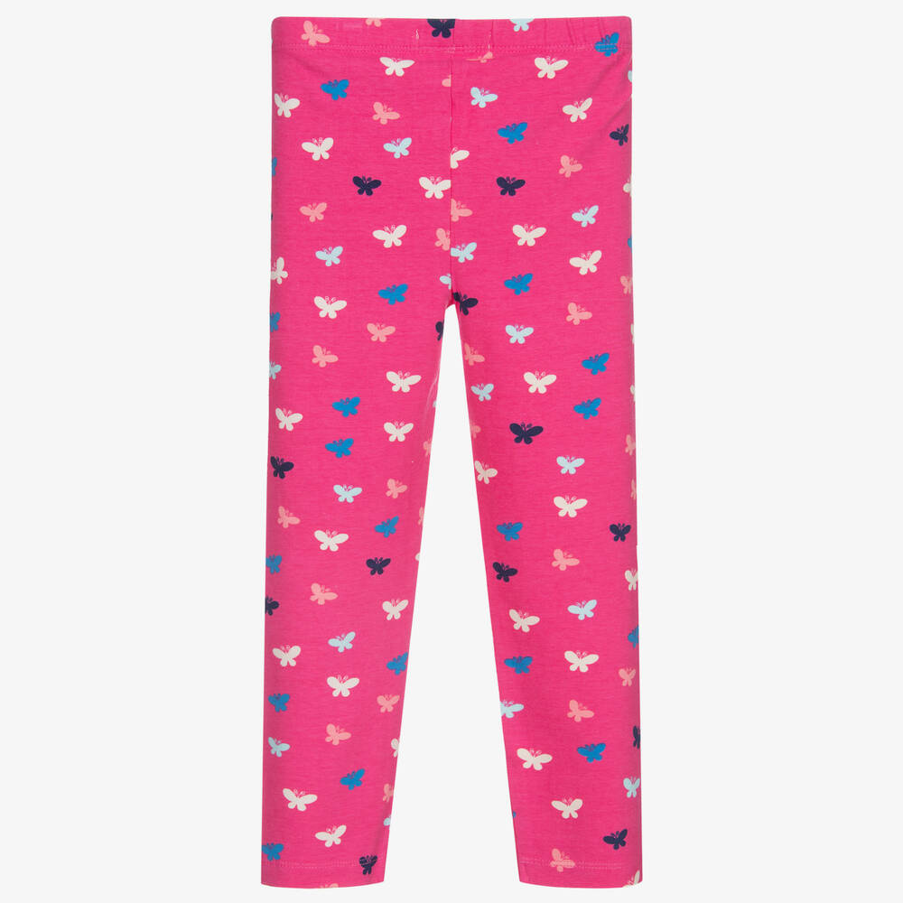 Hatley-Pink Cotton Jersey Leggings | Childrensalon Outlet