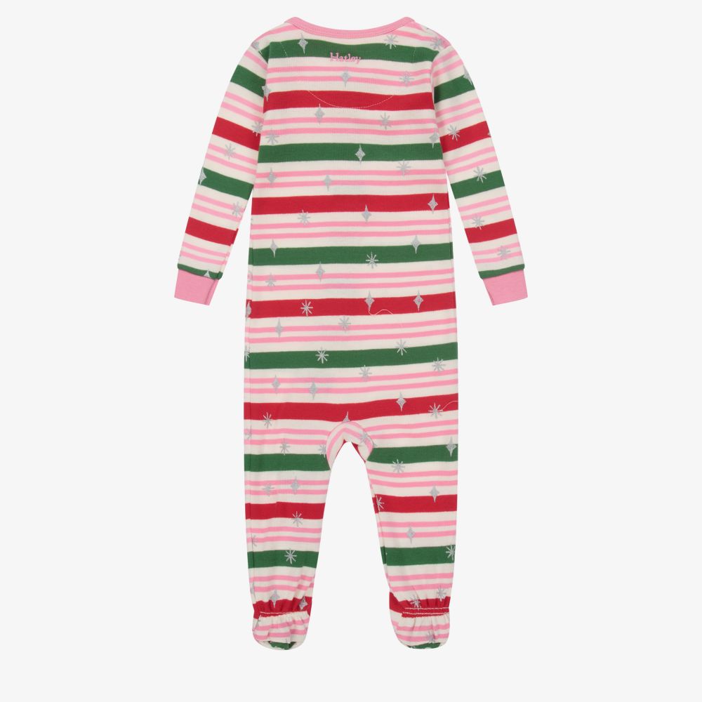 Hatley-Pink & Green Cotton Babygrow | Childrensalon Outlet
