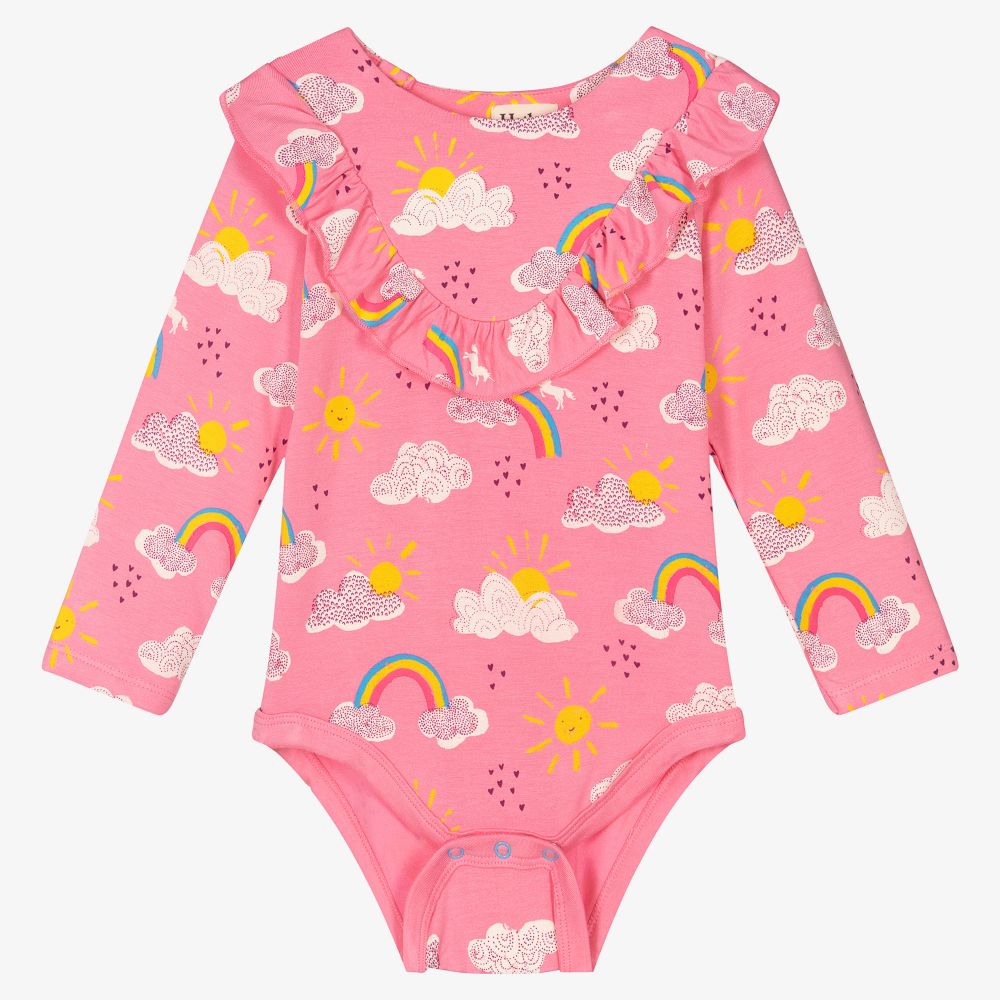 Hatley - Pink Modal Jersey Bodysuit | Childrensalon