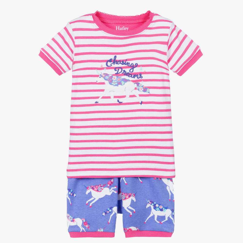 Hatley - Rosa Pyjama aus Biobaumwolle | Childrensalon