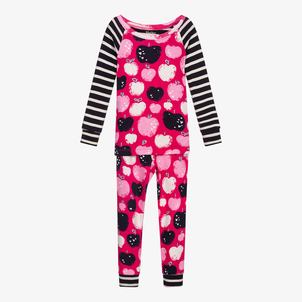 Hatley - Pink Organic Cotton Pyjamas | Childrensalon