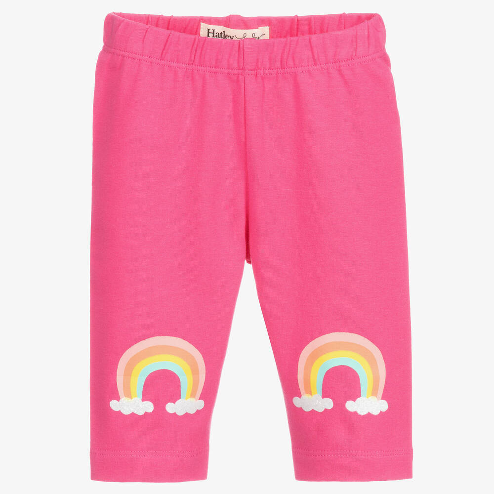 Hatley-Pink Rainbow Leggings | Childrensalon Outlet