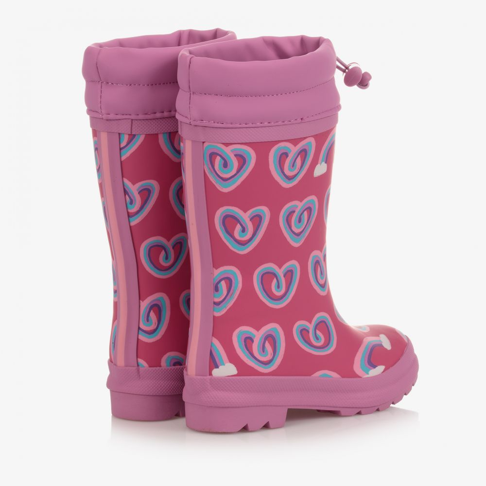 هاتلي-بوت واقي من المطر مطاط لون زهري للبنات | Childrensalon Outlet