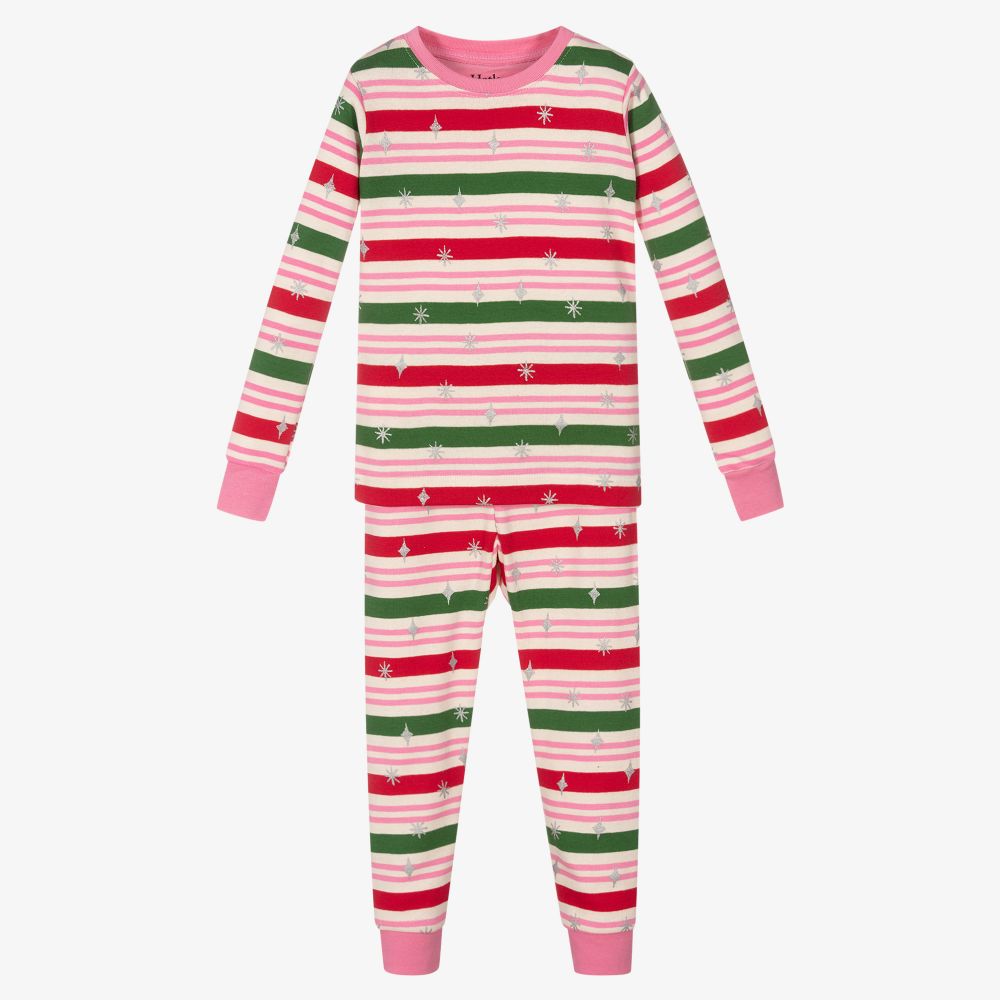 Hatley - Pink Striped Cotton Pyjamas | Childrensalon