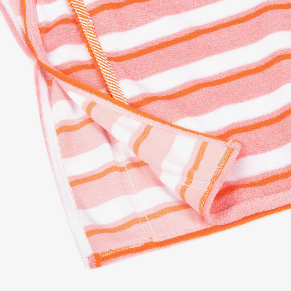 Hatley-Pink Striped Hooded Kids Poncho | Childrensalon Outlet