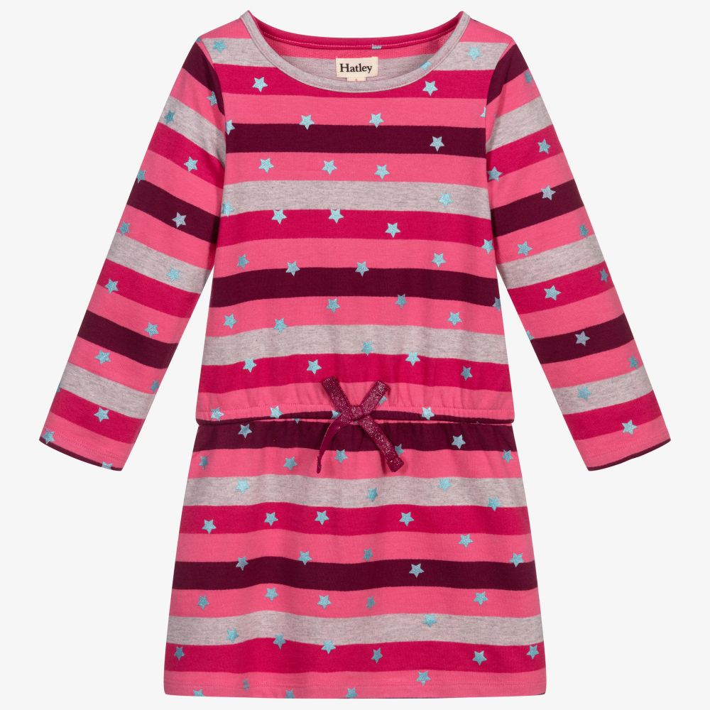 Hatley - Pink Striped Jersey Dress | Childrensalon