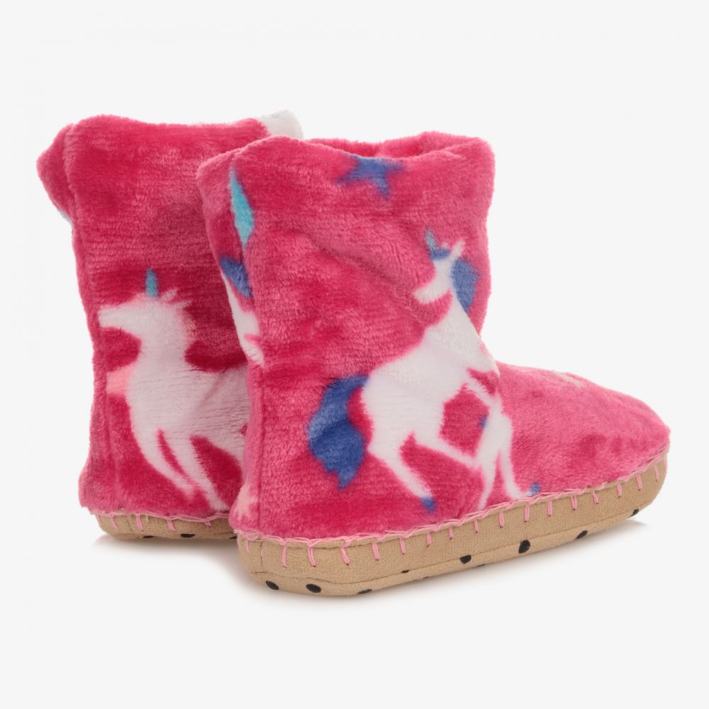 Hatley-Pink Unicorn Slippers | Childrensalon Outlet