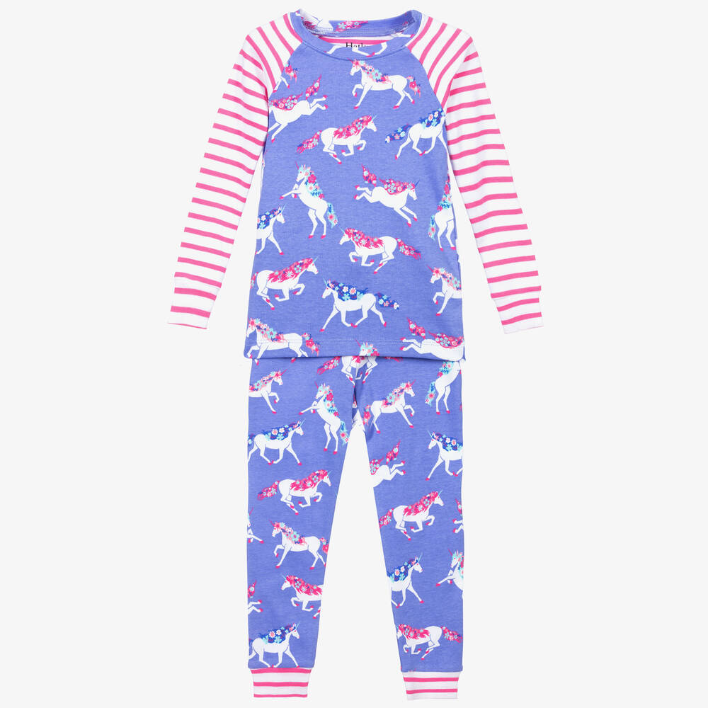 Hatley - Violetter Pyjama aus Biobaumwolle | Childrensalon