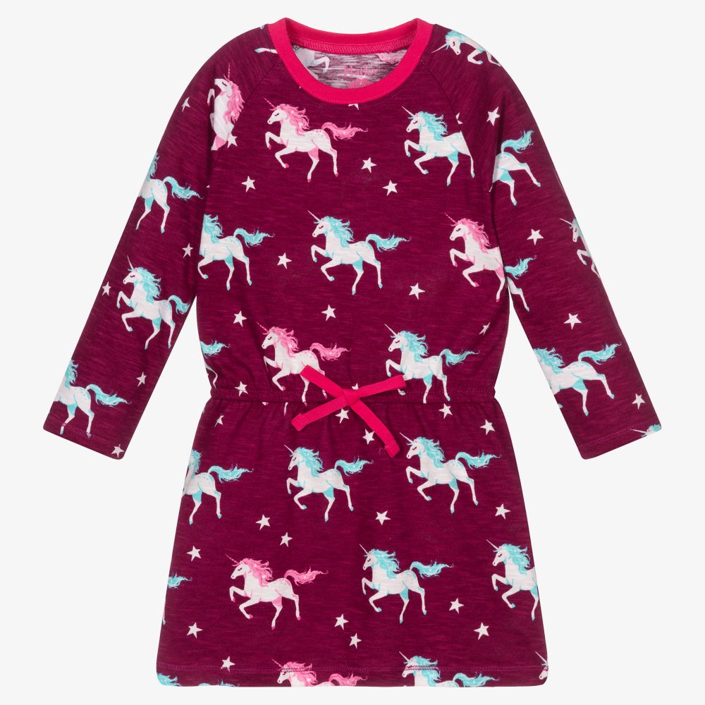 Hatley - Purple Unicorns Cotton Dress | Childrensalon