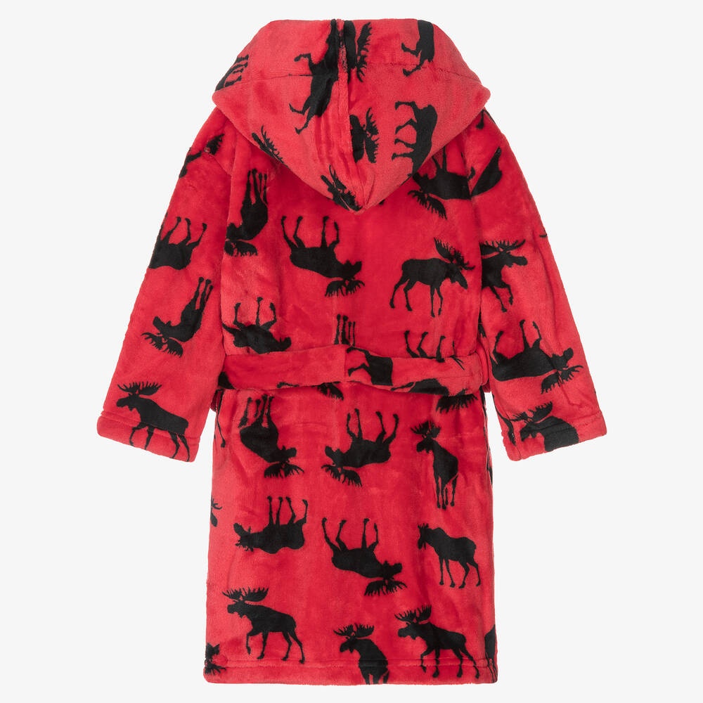 Little Blue House by هاتلي-روب حمّام فليس لون أحمرو أسود | Childrensalon Outlet