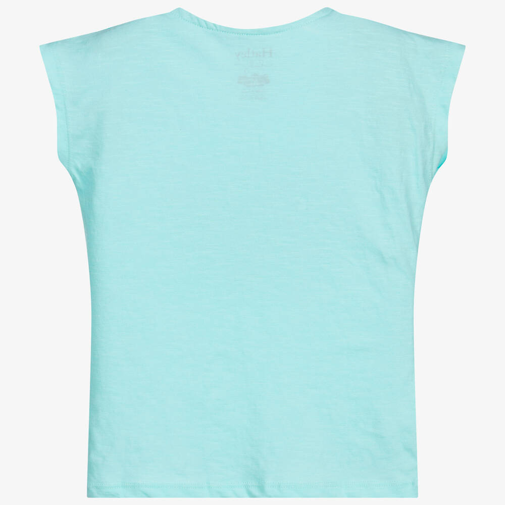 Hatley-Turquoise Blue Cotton T-Shirt | Childrensalon Outlet