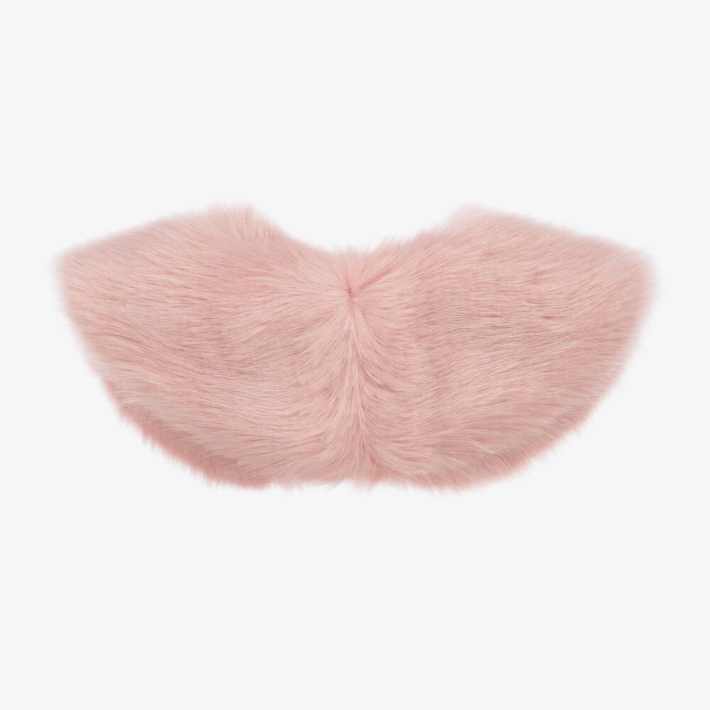 Helen Moore-Girls Pink Faux Fur Collar | Childrensalon Outlet
