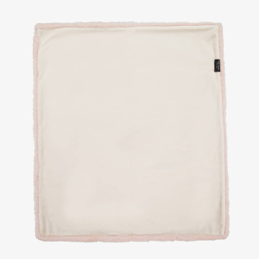 Helen Moore-Pink Faux Fur Blanket (80cm) | Childrensalon Outlet