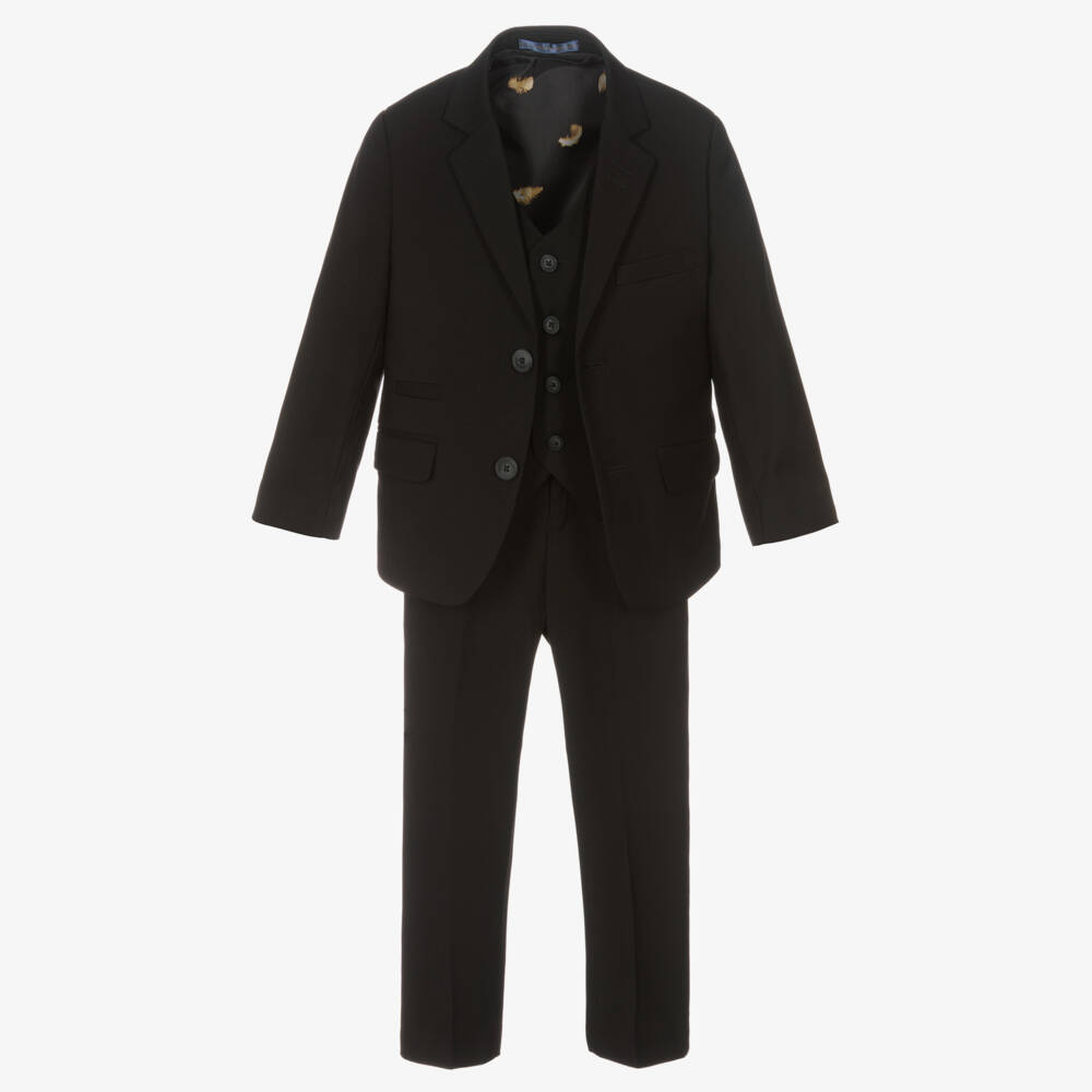 House of Cavani-Boys Charcoal Three-Piece Ensemble | Childrensalon Outlet