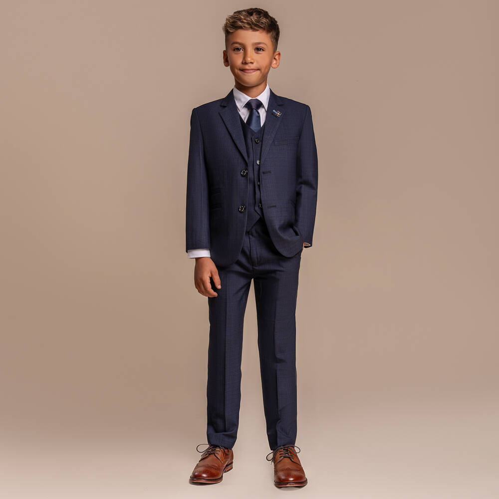 House of Cavani-Boys Classic Navy Formal Ensemble | Childrensalon Outlet