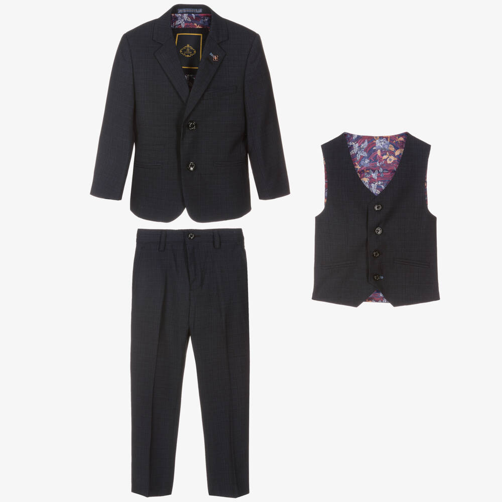 House of Cavani-Boys Classic Navy Formal Ensemble | Childrensalon Outlet