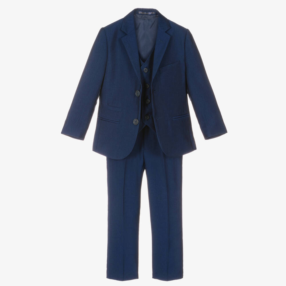House of Cavani-Boys Elegant Navy Ensemble | Childrensalon Outlet