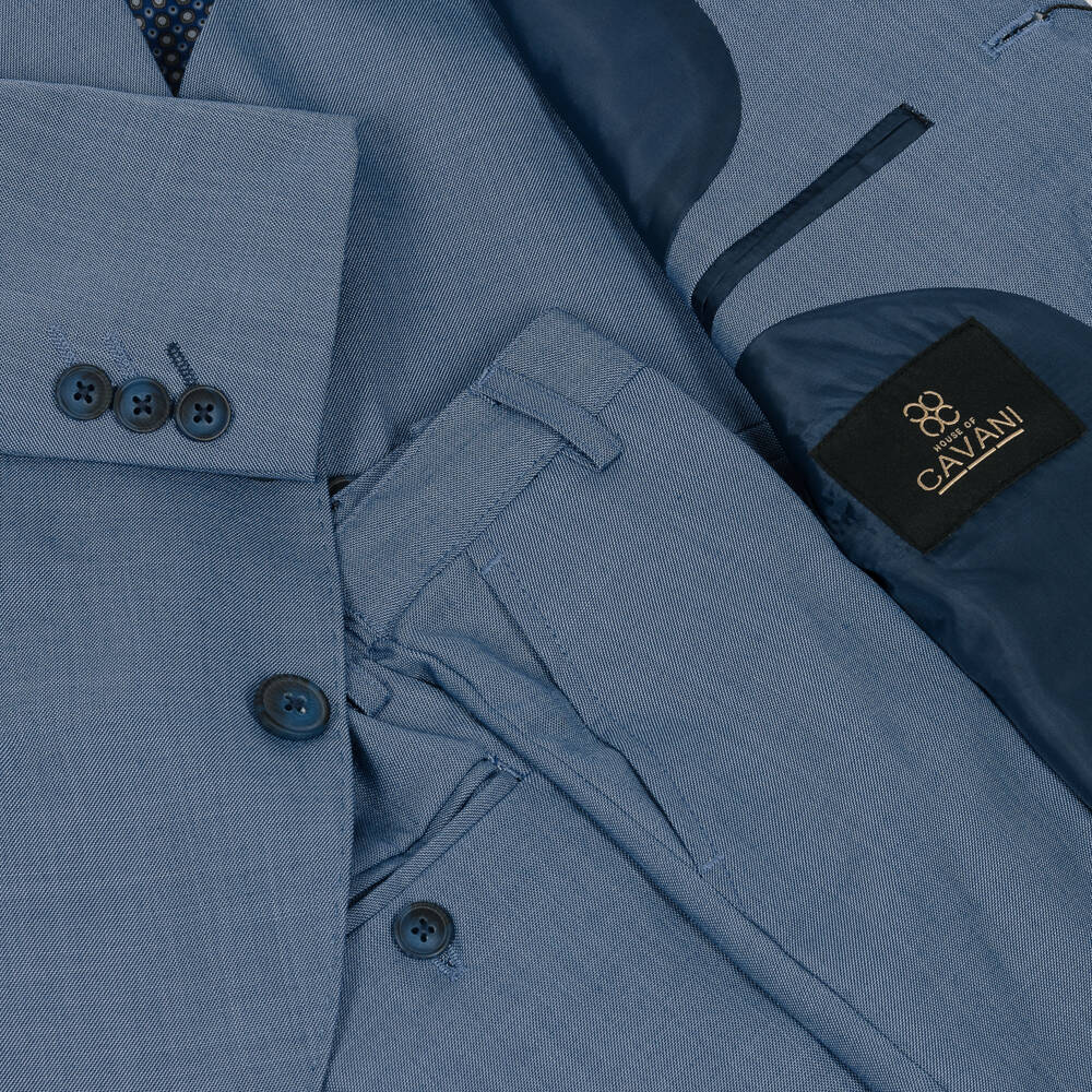 House of Cavani-Boys Light Blue Three-Piece Suit | Childrensalon Outlet