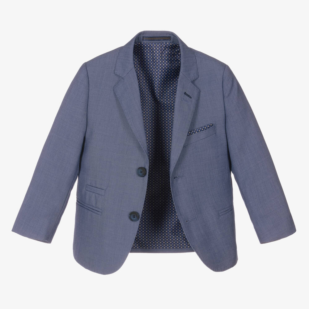 House of Cavani-Boys Light Blue Three-Piece Suit | Childrensalon Outlet