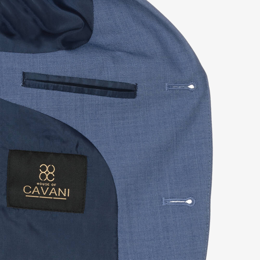 House of Cavani-Boys Light Blue Three-Piece Suit | Childrensalon Outlet