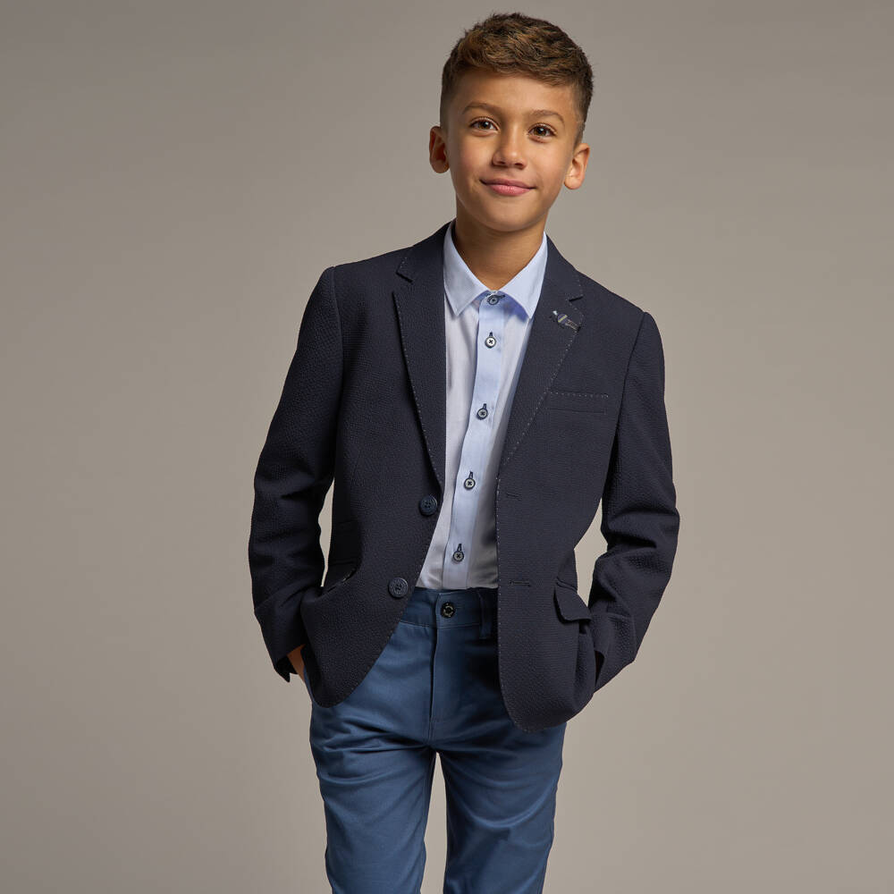 House of Cavani-Boys Nautical Navy Blazer Delight | Childrensalon Outlet
